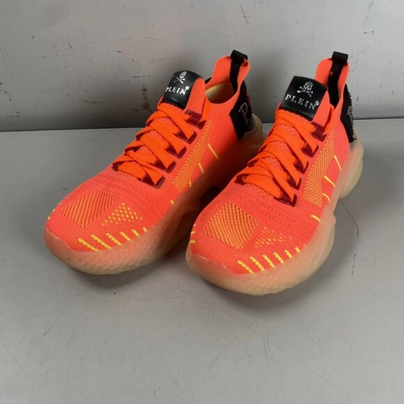 Philipp Plein Iconic Orange Sneakers –